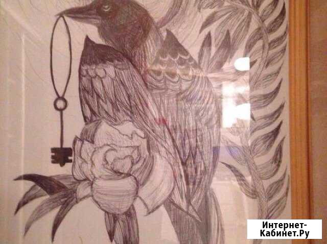 Картина техника тушь. Размер А4 Кемерово - изображение 1