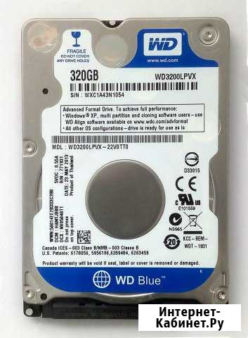 Жесткий диск Western Digital 320Gb 2,5 SATA III Любучаны - изображение 1