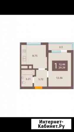 1-к квартира, 29 кв.м., 2/14 эт. Калининград