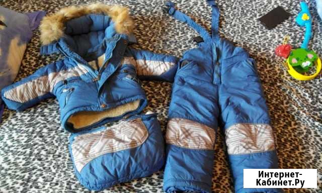 Зимний комбез с 3 до 9 месяцев Белогорск - изображение 1