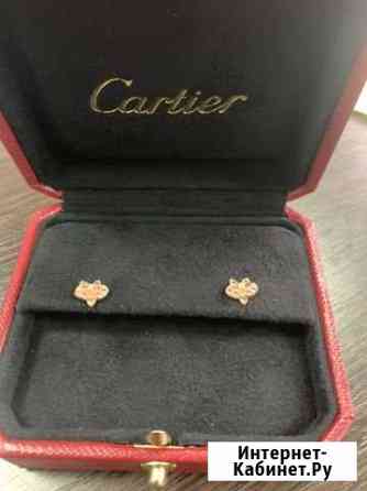 Серьги Cartier с бриллиантам и сапфирами Барвиха