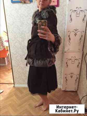 Короткая коричневая дубленка Екатеринбург