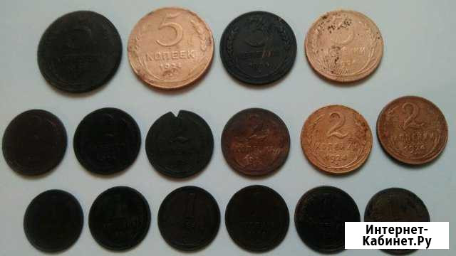1,2,3,5 копейки 1924 г Россошь - изображение 1