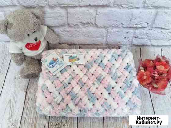 Плюшевые пледы из Alize puffy Иваново