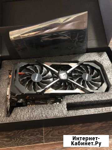 Видеокарта gtx 1080ti Aorus 11gb Мурино - изображение 1