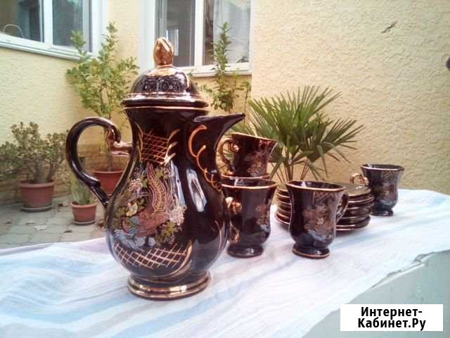 Черный подарочный сервиз с жар-птицами на 6 персон Славянск-на-Кубани - изображение 1