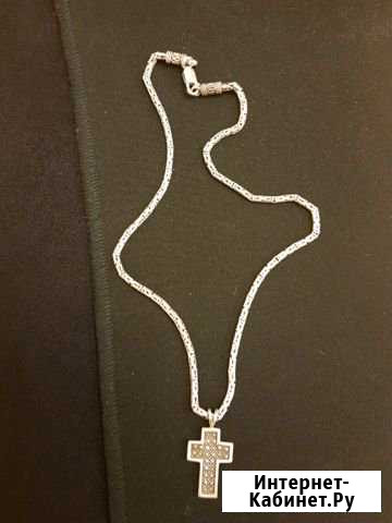 Серебряная цепочка с крестиком Северодвинск - изображение 1