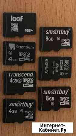 Флешки/карты памяти micro sd 4-8 Gb Северодвинск