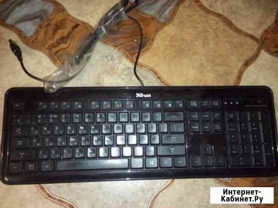 Клавиатура trust 3 цвета подсветки на запчасти Волгоград