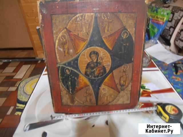 Старинная икона Неопалима Купина Тейково - изображение 1