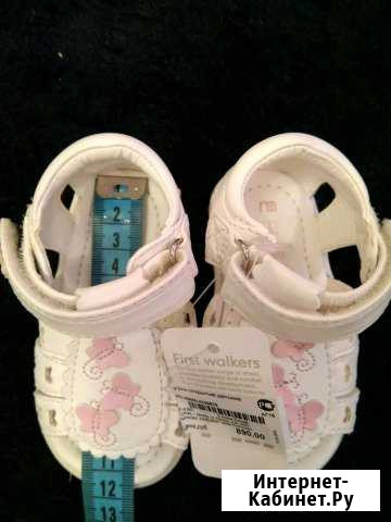 Босоножки Mothercare новые 11,5 см Смоленск - изображение 1