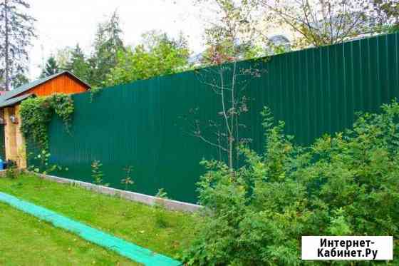 Забор из профлиста h 2.2м. Установка Волжский Волгоградской области