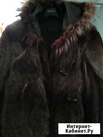 Кожанная куртка с лисой+меховой жилет из нутрии Новосибирск - изображение 1