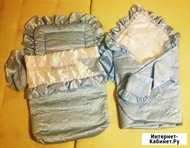 Комплект на выписку (одеяло и конверт) Новый Москва - изображение 1