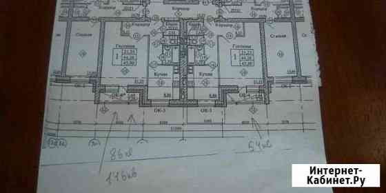 1-к квартира, 45.9 кв.м., 2/9 эт. Воронеж