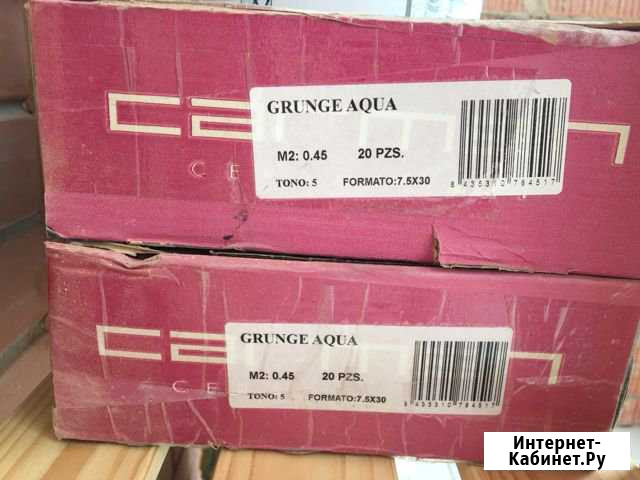 Плитка Grunge Aqua 30x7.5 0.9кв.м Коммунарка - изображение 1