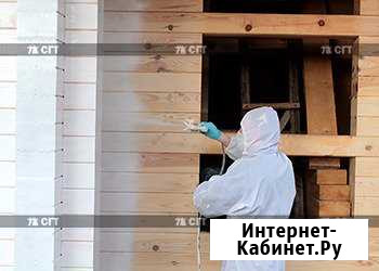 Покраска фасада деревянного дома Санкт-Петербург - изображение 1