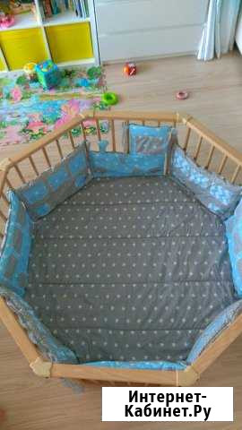 Манеж Geuther Octo-Parc Plus Натуральное дерево Иваново - изображение 1