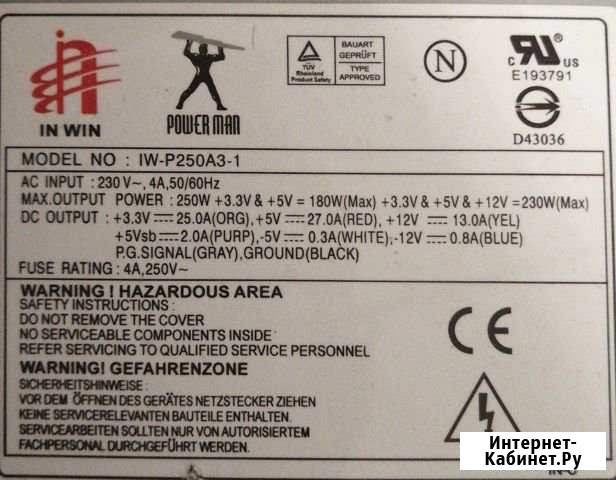 Блок питания power MAN IW-P250A3-1 Архангельск - изображение 1