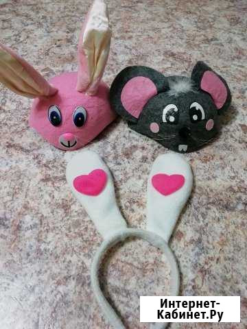 Шапочка мышки, зайца, ободок зайца Кемерово - изображение 1