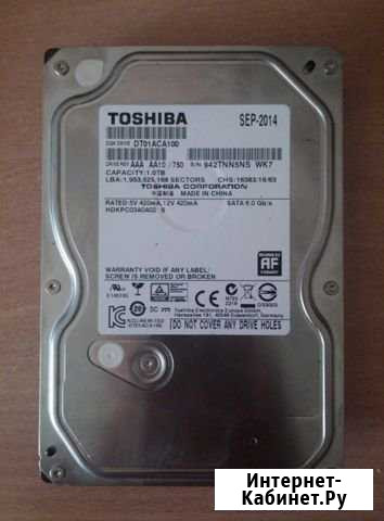 Жесткий диск Toshiba DT01ACA100 HDD SATA 1Tb Мурино - изображение 1