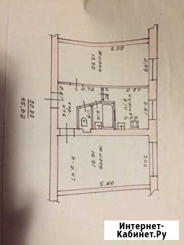 2-к квартира, 45 кв.м., 1/5 эт. Себеж - изображение 1