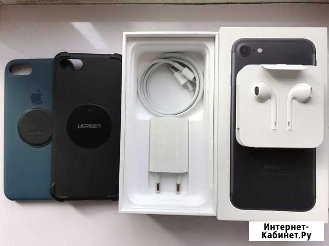iPhone 7 black 128gb (в идеале) Волхов - изображение 1