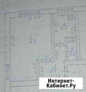 1-к квартира, 27.1 кв.м., 1/2 эт. Хатукай