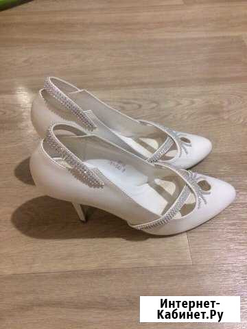 Белые туфли натуральная кожа Красноярск - изображение 1
