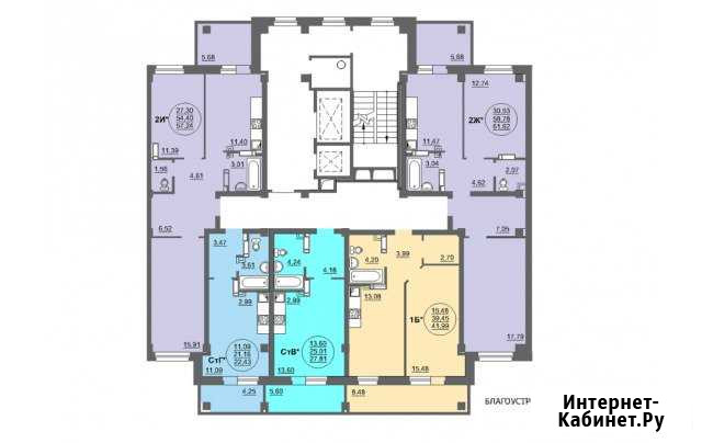 Студия, 28 кв.м., 16/17 эт. Новосибирск - изображение 1