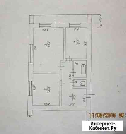 2-к квартира, 46.3 кв.м., 2/2 эт. Шимск