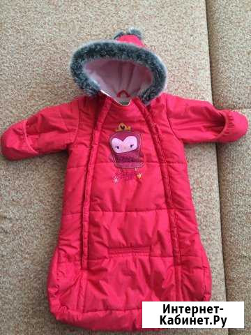 Продам зимний конверт, размер0-12мес, до-30 Чита - изображение 1