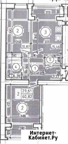 2-к квартира, 61 кв.м., 3/8 эт. Таганрог - изображение 1