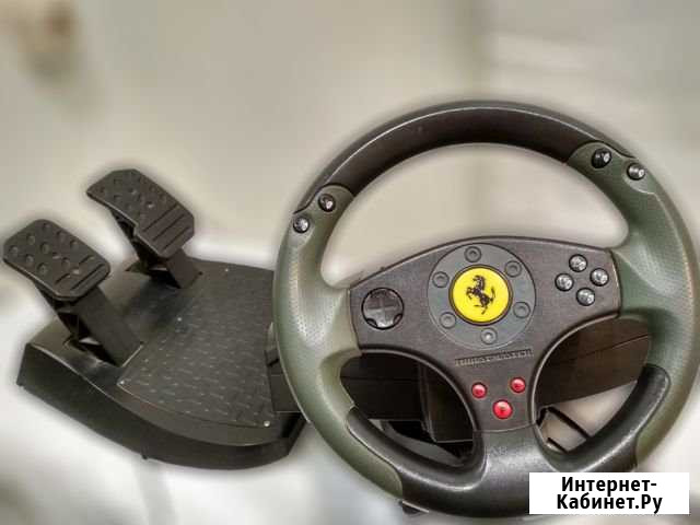 Руль Thrustmaster Ferrari с педалями и лепестками Вологда - изображение 1