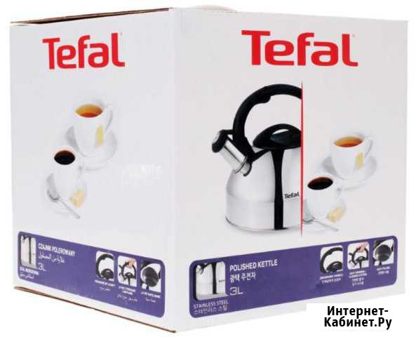 Чайник со свистком Tefal 3л, Новый Курск - изображение 1