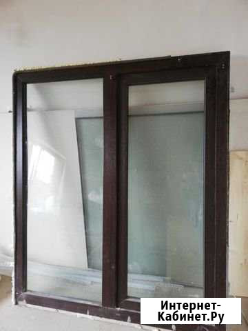 Пластиковое окно б/у с ламинацией Краснодар - изображение 1