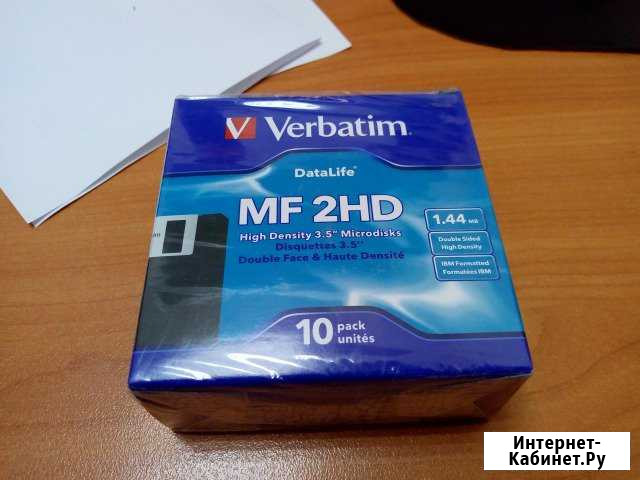 Дискеты Verbatim 3,5 картон, 10 шт Златоуст - изображение 1