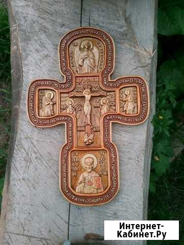 Крест резной Калуга - изображение 1