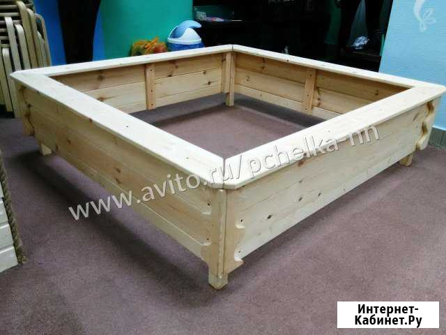 Песочница 1400х1400 мм разборная под покраску Нижний Новгород - изображение 1