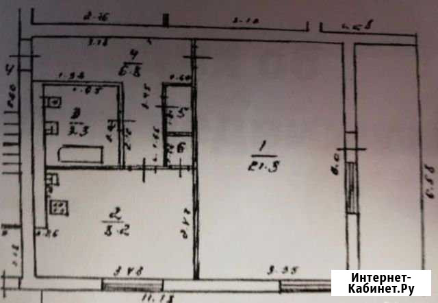 1-к квартира, 40 кв.м., 1/4 эт. Ступино - изображение 1