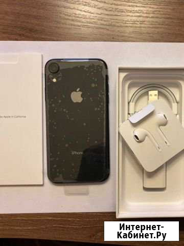 iPhone Xr 128gb, 2sim (1esim), black Чита - изображение 1