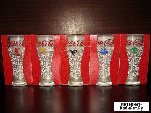 Коллекция стаканов Coca-Cola, Сочи 2014 - 5 штук Шахты - изображение 1