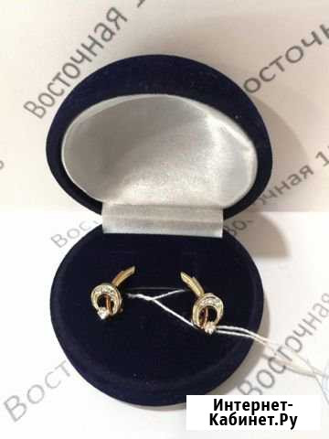 Золотые серьги 3.88гр Екатеринбург - изображение 1