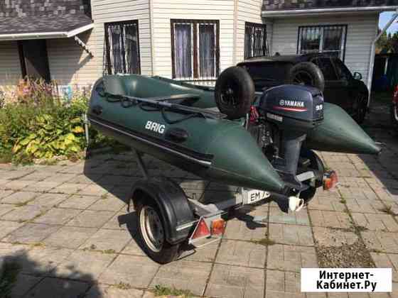 Надувная лодка brig 350+Yamaha 9.9+прицеп Истра