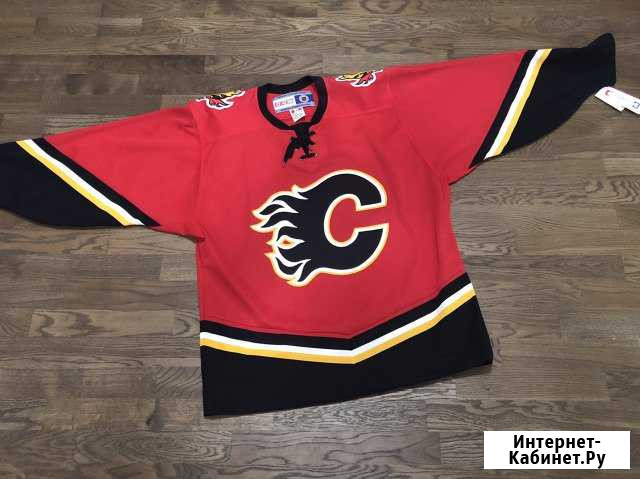 Хоккейный свитер Calgary Flames размер М (оригинал Краснодар - изображение 1