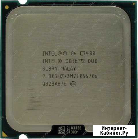 Core2 Duo E7400 для компьютеров сокет 775 Людиново - изображение 1