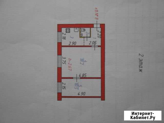 2-к квартира, 39 кв.м., 2/2 эт. Комсомольск - изображение 1
