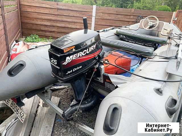 Продам лодку Solar 400 Мотор Mercury Jet Drive 25 Новокузнецк - изображение 1