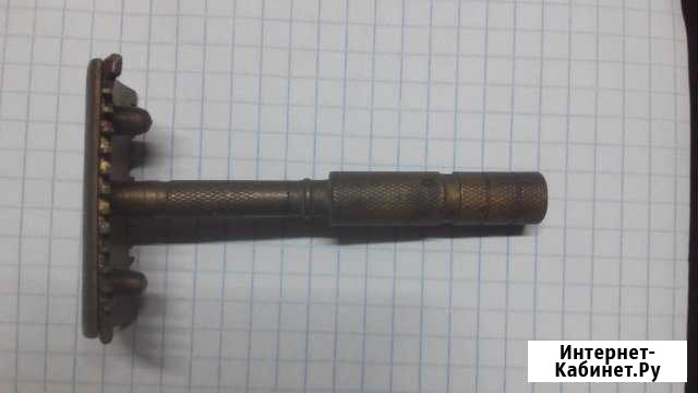 Винтажный бритвенный станок. латунь. 40-50 г Иваново - изображение 1