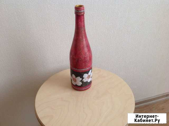 Ваза бутылка ручной росписи Королев - изображение 1
